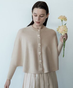  【カトリエムブーケ】Soyeux touche ポンチョニット