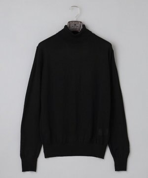  【ベーシックニット】ハイゲージタートルネック ニット