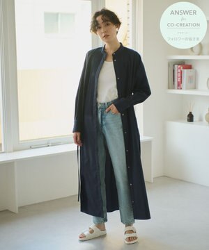 【ANSWER for Co-Creation】ピンタックデザインワンピース