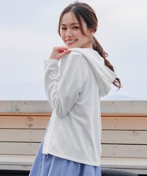  【UVケア・接触冷感】“やみつき”ショートパーカー