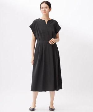  【カタログ掲載・UVカット・洗える】ウーステッドライク ワンピース