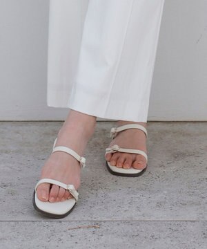 【23.0~24.0cm】フェミニンフラット サンダル