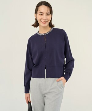 ネックビジュー カーディガン
