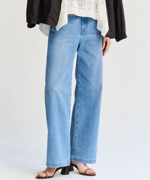 【見上愛さん着用/Oggi掲載/接触冷感】23区DENIM サマー ストレート ワイド パンツ