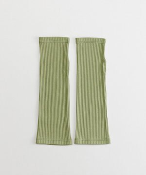  organic cotton rib arm cover 【 UVカット・オーガニックコットン・日本製 】