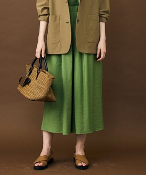  【セットアップ対応】エアリーツイルキュロット パンツ