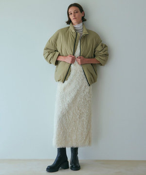 【Nave・洗える】フェザーフリンジ スカート