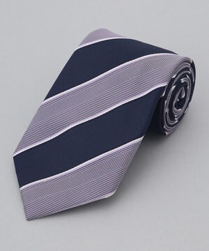  【日本製】西陣ネクタイ_レジメンタルストライプ柄