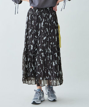  アートドットプリントスカート