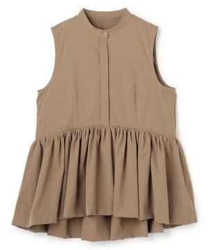 クールタッチカラータイプライター ペプラムブラウス