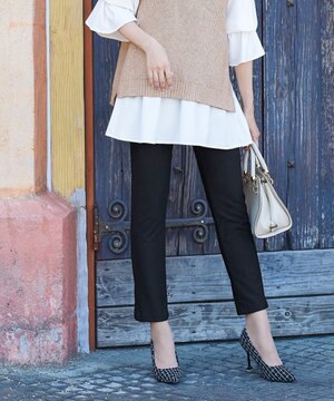  【日本製・洗える・ストレッチ】寒がりさん必見♪ほっこり暖かな裏起毛パンツ