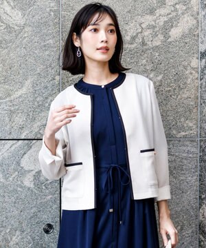  シアーメッシュ ノーカラージャケット