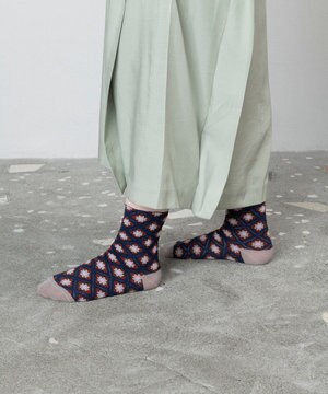  シアーモザイクタイルソックス