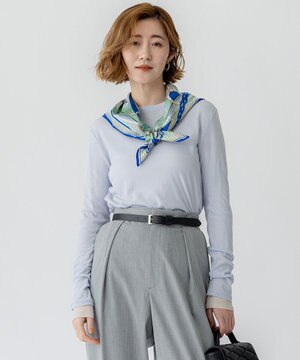 【Oggi5月号掲載/洗える】シアー レイヤード TEE