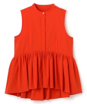  クールタッチカラータイプライター ペプラムブラウス