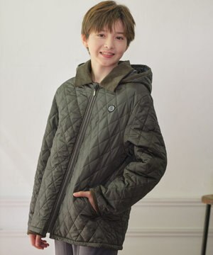 【140-170cm】中綿 キルティングコート