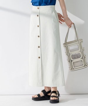  【セットアップ対応】オックスストレッチ スカート