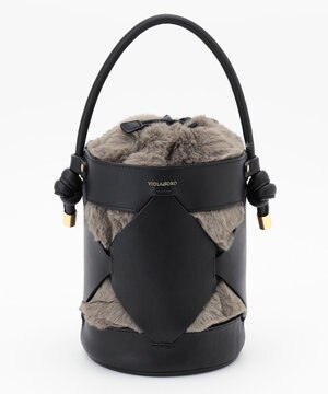 VIOLA'dORO ELMO レザーメッシュ ハンドバッグ