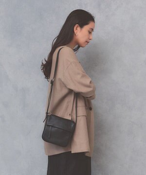  【Breath TOPKAPI】SUPPLE サプル シボレザー スワローマチ スクエア ミニ ショルダーバッグ