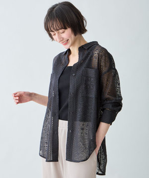 レースオーバーシャツ