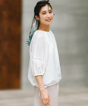  【洗える】シャルマンエンブロイダリー ブラウス