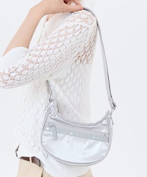  MINI HOBO CROSSBODY/フロストシルバーシャイン