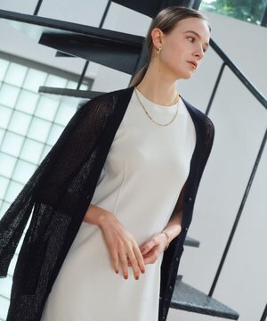  OPTICAL / ペーパーヤーンシアーロングカーディガン