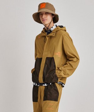 【撥水加工/軽量/ストレッチ】【MEN】メッシュコンビブルゾン