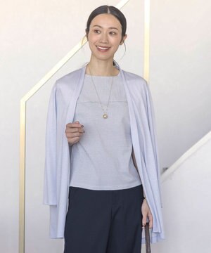  セルロースジャージー ロング カーディガン