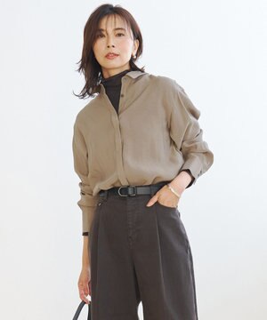  フィブリルクロス オーバーシャツ