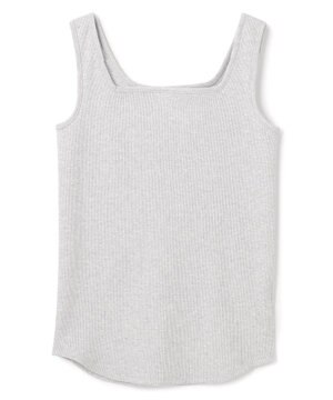 【新色登場】【洗える】スクエアテレコタンクトップ