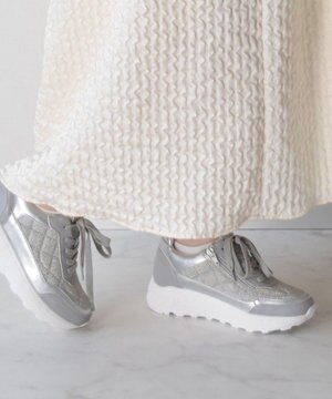  【Bridget Birkin】インヒールキルティングスニーカー