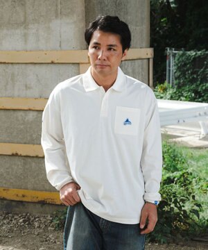 【UVケア・吸水速乾・ストレッチ・軽量 】エンブレムポロTシャツ（L・XLサイズ）