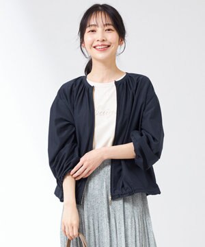  【洗える】シアーライト ブルゾン