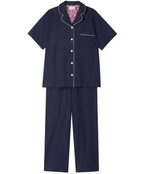  MADE WITH LIBERTY FABRIC 綿100％ サマーツイル 半袖パジャマ