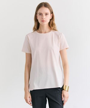  BROIS / コットンストレッチシャツテールTシャツ