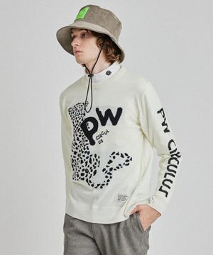  【MEN】LEOPARD ジャガードニット