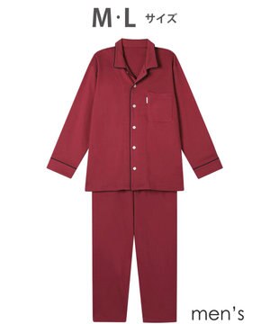  メンズ パジャマ 綿100%(本体) あったか 長袖 長ズボン YGW451 睡眠科学／ワコール