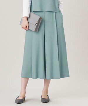  【セットアップ対応・接触冷感・洗える】リネンライクシンセティックキュロット パンツ