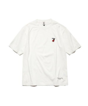 【AaronChang】【UNISEX】ブルドック エンブロイダリー Tシャツ