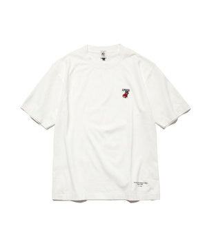 【AaronChang】【UNISEX】ブルドック エンブロイダリー Tシャツ