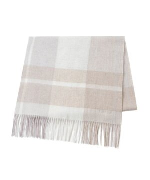  FURLA ウールブロックチェックラメストール/幅50cm