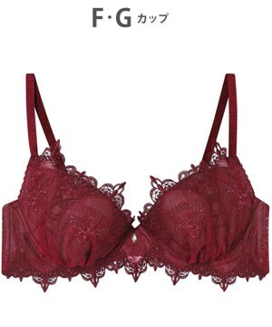  ブラジャー 谷間メイク カップ上辺が浮きにくい Gカップまで対応 大きいサイズ 【Glama-Rich グラマリッチ ボリュームUPタイプ】 ブラ BYJ306 アンフィ／ワコール