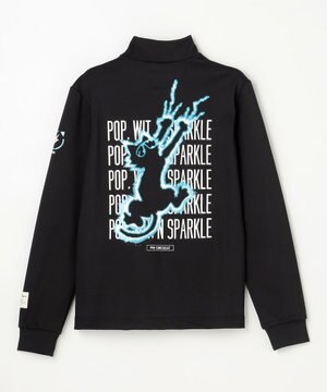 【吸水速乾 / UV遮蔽率99.9% UVカット / ストレッチ】【WOMEN】アニマルグラフィックロングスリーブモックT ゴルフウェア レディース