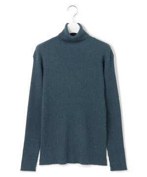  【WOMEN】ANTI PILLING WOOL リブタートルニット
