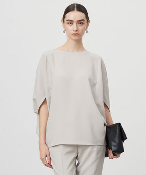 【新色追加・WEB限定カラーあり・UVケア・接触冷感・速乾・防シワ・洗える】FluidBackSatin ドルマンスリーブブラウス