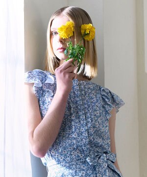  【LIBERTY社オリジナル素材】【洗える！】FLORAL STORY ブラウス