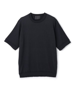  【HIGH GRADE LINE】アーバンプリーツ　クルーネック半袖ニット