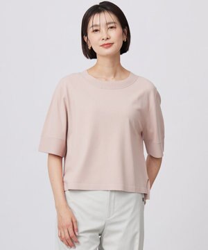  【洗える】RAYON ELITE STRETCH ニットT