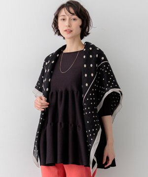  manipuri ジオメドット コットンシルク ストール